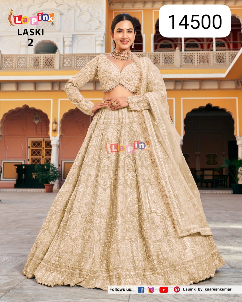 Laski-2 Designer Bridal Lehenga Set