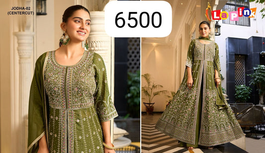 Jodha-02 Designer Center-Cut Anarkali Set