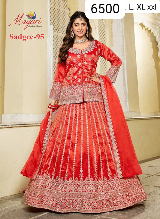 Mayuri Sadgee-95 Designer Peplum Lehenga Set